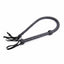 House Of Dasein Real Leather Whip 121Cm Bdsm Impact Play Spanking Fetish Kink - Black