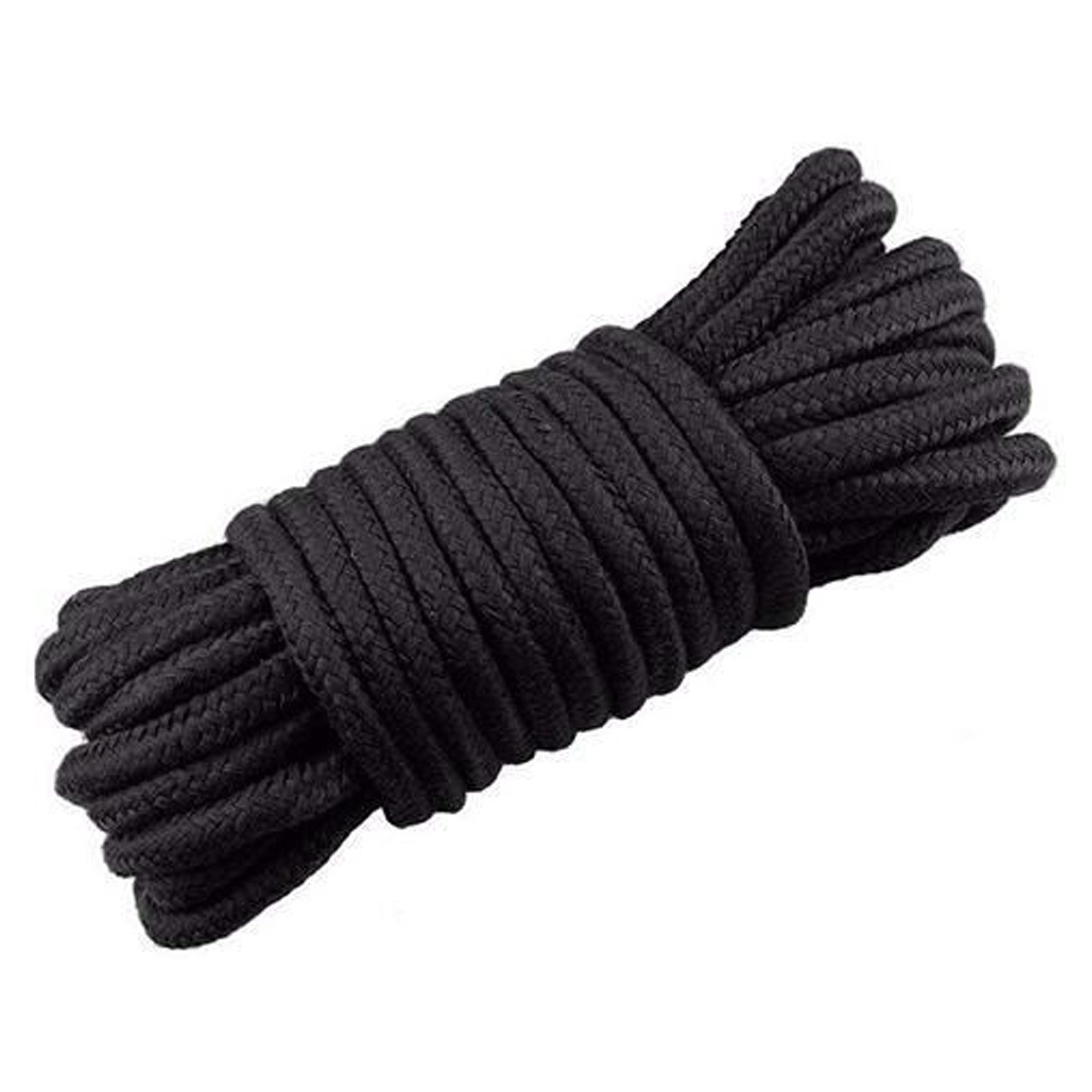 House Of Dasein 20M Black Soft Cotton Knitted Rope Bondage Restraints Bdsm Kink Fetish - Black - 3 X 10M