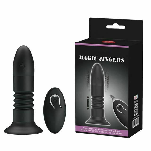 House Of Dasein Telescopic Thrusting Anal Vibrator Bdsm Wireless Butt Plug - Black - With Box