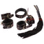 House Of Dasein Real Leather Bondage Kit Cuffs Restraints Collar Flogger Bdsm