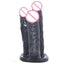 House Of Dasein Big Black Three Dildo Dong Triple Penetration Realistic Penis Unique Standard - Black