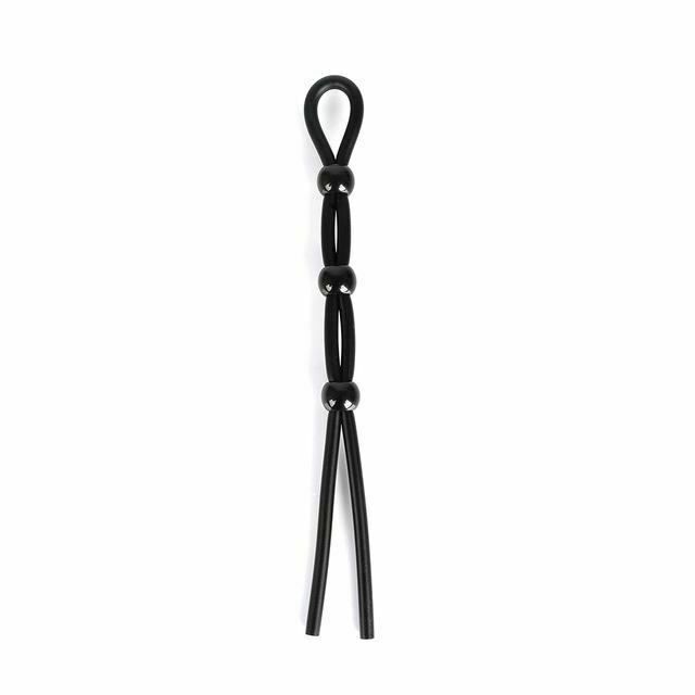 House Of Dasein Silicone Rings Cock Ties Time Delay Erection Penis Men - Triple Black Clip - Triple Black Clip
