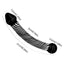 House Of Dasein Smooth Black Glass Striped Double Ended Spot Dong Anal Plug Dildo - Black