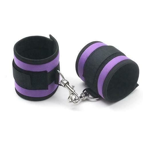 House Of Dasein Soft Handcuffs Bdsm Beginner Bondage Blue Red Purple Restraints - Purple