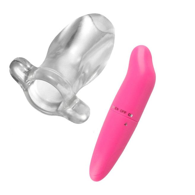 House Of Dasein Hollow Tunnel Butt Plug Anal Speculum Mini Vibrator Bdsm Medical Play Fetish - Medium - With Vibrator