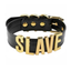 House Of Dasein Black Slave Collar With Gold Or Silver Letters Bdsm Bondage Restraints - Black With Gold