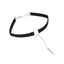 House Of Dasein Black Brown Velvet Choker Boho Dainty Rope Bar Pedant Circle Necklaces For Women - Black Silver