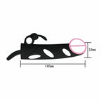House of Dasein Penis Sleeve With Rabbit Vibrator & Cock Ring Black House of Dasein