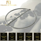 House Of Dasein Stainless Steel Bondage Ring Standing Walking Restraints Bdsm Kink Fetish - Silver
