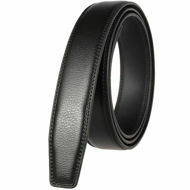 House Of Dasein Black Red Real Leather Spanking Strap No Buckle Belt Bdsm Impact Fetish - Black - 130Cm