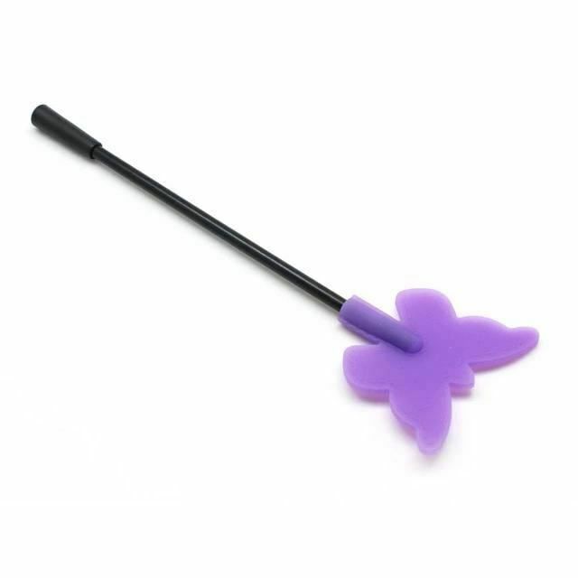 House Of Dasein Butterfly Silicone Crop Spanking Paddle Sex Whip Bdsm Impact Play Fetish - Purple