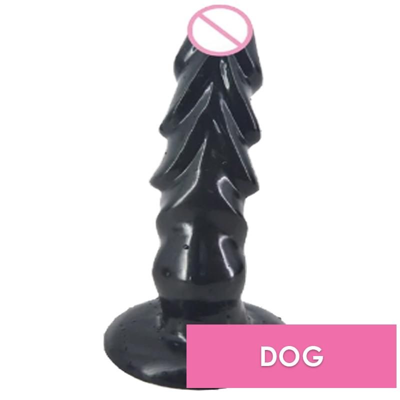 House Of Dasein Monster Werewolf Dildo Dong Fantasy Black Deer Large - Black - Dog Dildo F57 Main image