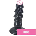 House Of Dasein Monster Werewolf Dildo Dong Fantasy Black Deer Large - Black - Dog Dildo F57