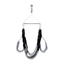 House Of Dasein Leopard Print Swing With Stainless Steel Tripod Sex Position Harness Bdsm - Black