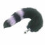 House Of Dasein Black Fox Tail Anal Butt Plug Faux Fur Stainless Steel Cosplay Bdsm Pet Play - Black - Small 116