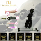 House of Dasein F11 Wireless Premium Sex Machine With 4 Dildos Black House of Dasein