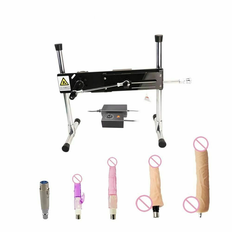 House Of Dasein F6 Premium Sex Machine With Big Dildo Multi Speed Love Masturbation - Black