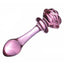House Of Dasein Pink Rose Smooth Anal Beads Butt Plug Glass Dildo - Rose - 13.7Cm X 3.5Cm