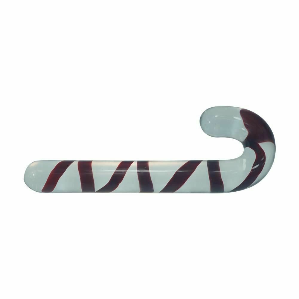 House Of Dasein Huge Pyrex Glass Dildo Christmas Candy Cane Anal Plug Dong Main image