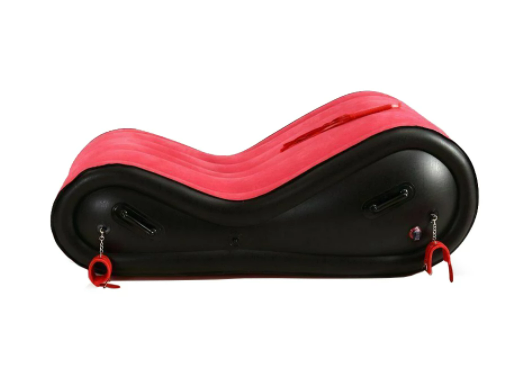 House Of Dasein Inflatable Bondage Sofa Bed Love Chair Sex Furniture Cuffs Restraints Bdsm - Red Main image