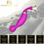 House Of Dasein Sucking Vibrator Double Ended Nipple Clitoris Suction G Spot Vibrations