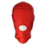 House Of Dasein Red Stretchy Hood Open Mouth Eye Holes Sensory Deprivation Bdsm Bondage - Red - Mouth Hole