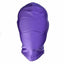 House Of Dasein Pink Purple Bdsm Stretchy Hood Open Mouth Holes Full Mask Bondage Restraints - Purple - No Holes