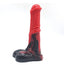 House Of Dasein Animal Horse Big Dong Silicone Cock And Balls Dildo Penis Large - Red Black