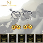 House Of Dasein Cupid' Arrow Gold Bell Stainless Steel Nipple Clamps Bdsm Bondage Restraints - Gold