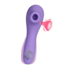 House Of Dasein Clitoral Suction 12 Speed Double Sucking Vibrator Bdsm - Purple