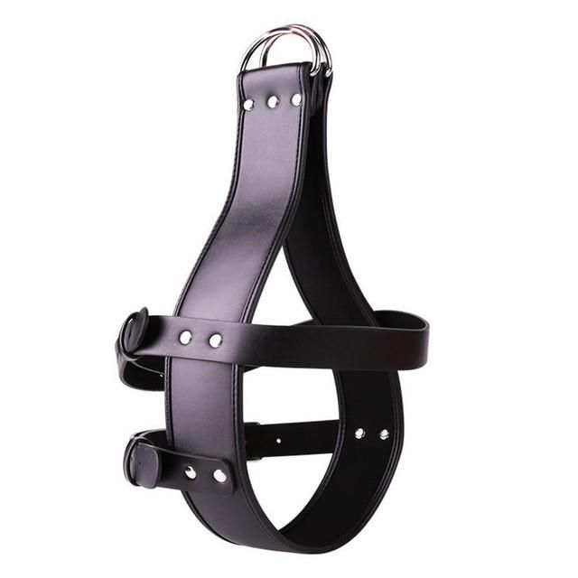 House Of Dasein Head Harness Bondage Suspension Bdsm Restraints Play - Black