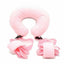 House Of Dasein Pink / Black Shape Pillow Nylon Straps And Cuffs Bdsm Bondage Restraints - Pink