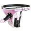 House Of Dasein Pegging Kit Pink Panties Black Realistic Dildos Strapon Harness - Black
