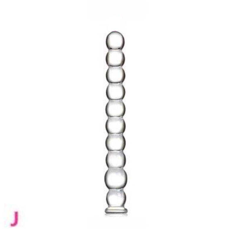 House Of Dasein 12 Styles Dildo Smooth Glass Anal Beads Double Ended Dong Butt Plug - Style J