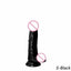 House Of Dasein Jelly Realistic Flexible Penis Dong Cock And Balls Dildo Suction Cup - Black - S