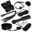 House Of Dasein Black Red 10Pcs Bondage Kit Bdsm Beginner Set Sex Toys For Couples - Black
