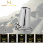 House Of Dasein Stainless Steel Solid Cage Chastity Device Padlock Cock Ring Bdsm Fetish - 45Mm