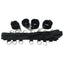 House Of Dasein Wrist Ankle Handcuffs Bed Restraints Bondage Spreader Bar Bdsm Kit - Black