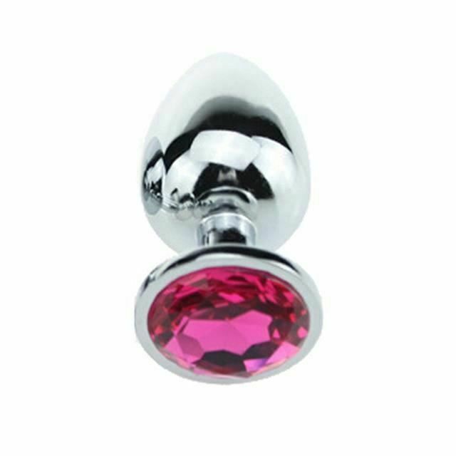 House Of Dasein Stainless Steel Crystal Jewel Anal Plug Small - Rose