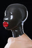 House Of Dasein Latex Mouth Condom Rubber Hood Mask Bdsm Fetish Restraints - Black