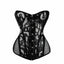 House Of Dasein Black White Over Bust Corset Lace Mesh Sexy Lingerie Bdsm Fetish Clothing - Black - S