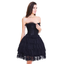 House Of Dasein Sexy Lace Corset Steampunk Gothic Women Party Dress Frills - Black - S