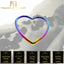 House Of Dasein Rainbow Heart Shibari Stainless Steel Bondage Suspension Ring Bdsm - Rainbow