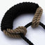 House Of Dasein Shibari Rope Bit Gag Handmade Bondage Restraints Bdsm - Black
