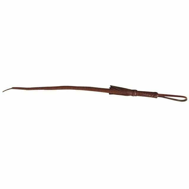 House Of Dasein 80Cm Braided Whip Bdsm Impact Play Spanking Toys Fetish Kink - Brown
