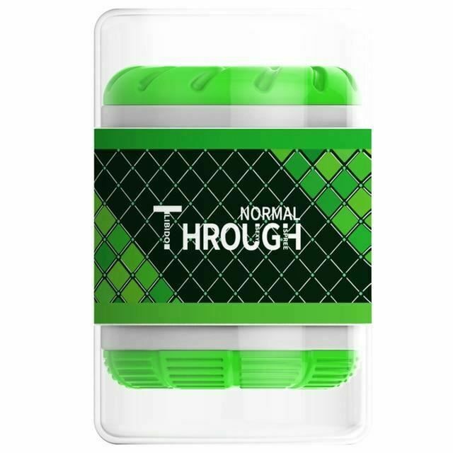 House Of Dasein Purple Green Blue Silicone Masturbator Penis Stroker Sleeve Masturbation - Green