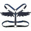 House Of Dasein Angel Wings Body Harness 16 Colours Bondage Fetish Clothing Bdsm - Dark Blue