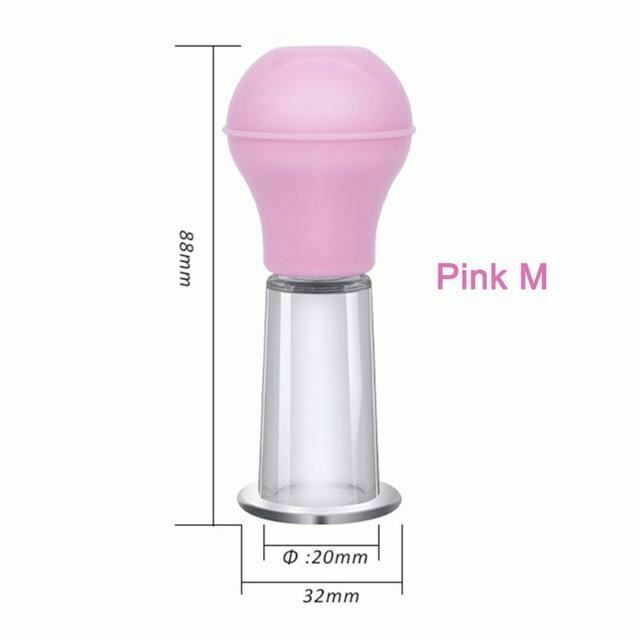 House Of Dasein Nipple Suckers Clit Vacuum Pump Breast Suction Bdsm Toys - Pink - M