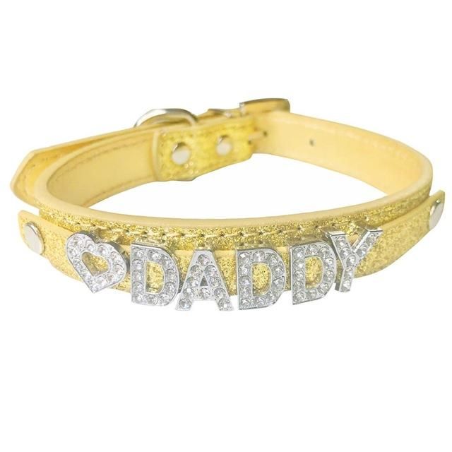 House Of Dasein Ddlg Collar Daddy Dom Little Submissive Bdsm Choker Necklace - Gold Main image