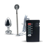 House Of Dasein Stainless Steel Anal Plug Wartenberg Wheel Electro Stimulation Bdsm - Red - With Small Anal Plug